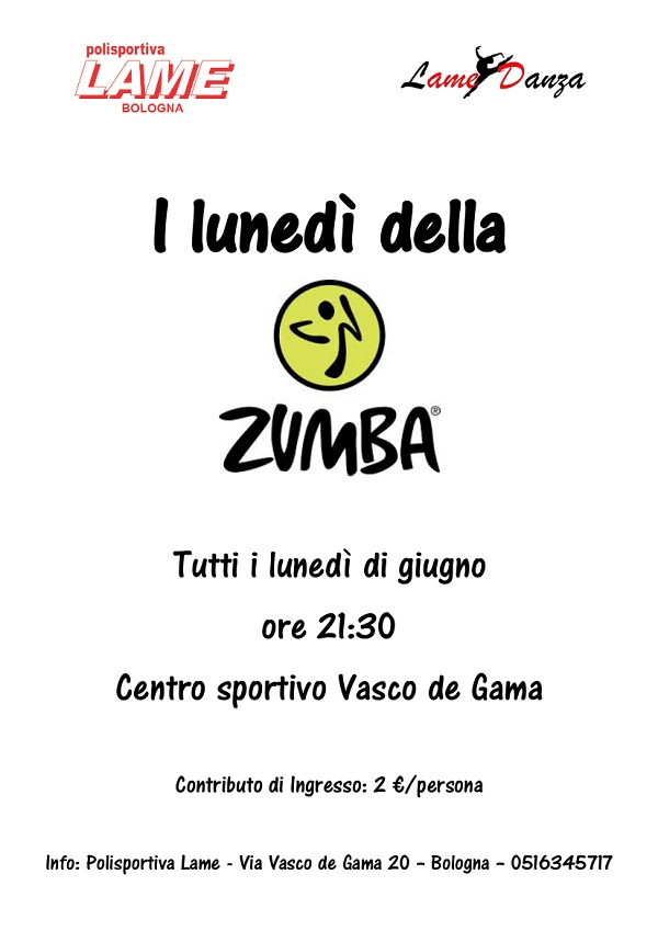 Vi aspettiamo in pista per la zumba tutti i lunedì 